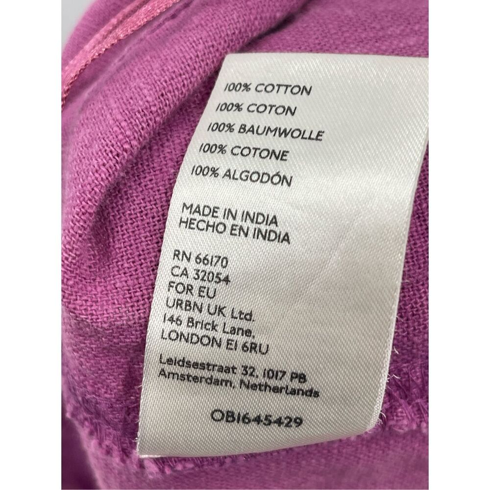 Free People Say So Trouser Shorts Women 8 Purple Pink Summer Bloom Cotton New - Picture 10 of 13